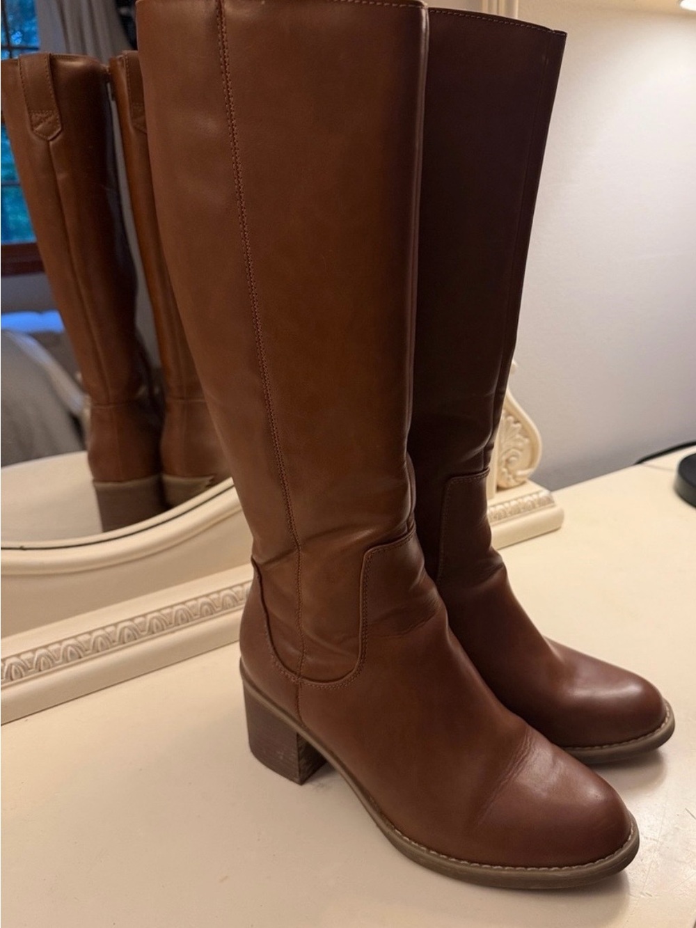 Target Brown Over-the-Knee Leather Boots